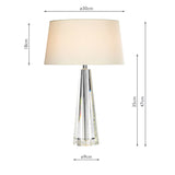 Dar Cyprus Table Lamp, Complete with Shade –  from Amos Lighting + Home