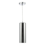 Dar Diaz Pendant Smoked Glass and Polished Chrome –  from Amos Lighting + Home