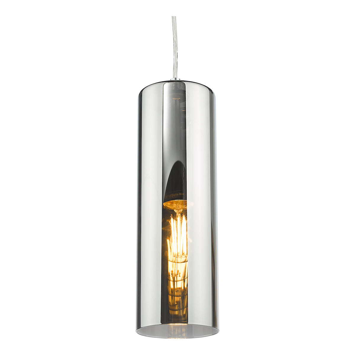 Dar Diaz Pendant Smoked Glass and Polished Chrome –  from Amos Lighting + Home