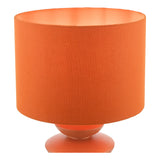 Dar Discus Ceramic Table Lamp Orange With Shade –  from Amos Lighting + Home