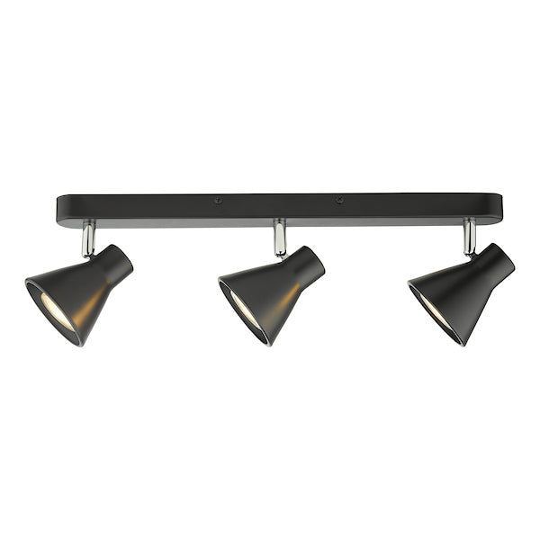 Dar Diza 3 Light Bar Spotlight Matt Black –  from Amos Lighting + Home