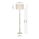 Dar Dunlop Floor Lamp Cream With Shade –  from Amos Lighting + Home