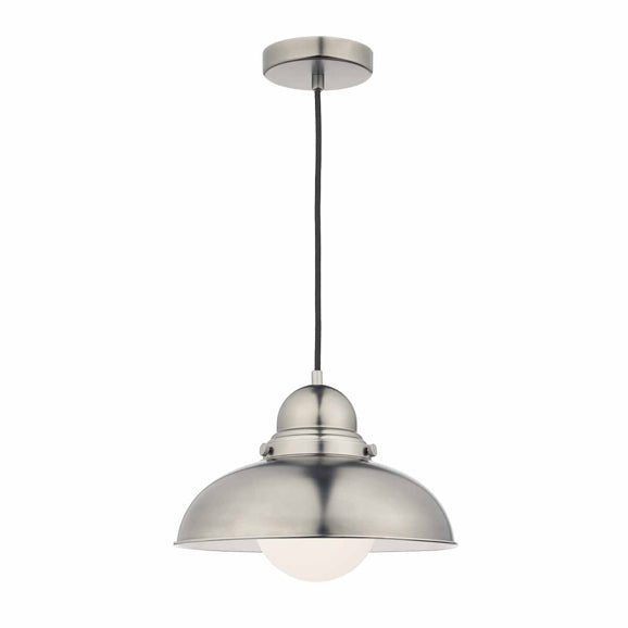 Dar Dynamo 1 Light Pendant Antique Chrome –  from Amos Lighting + Home