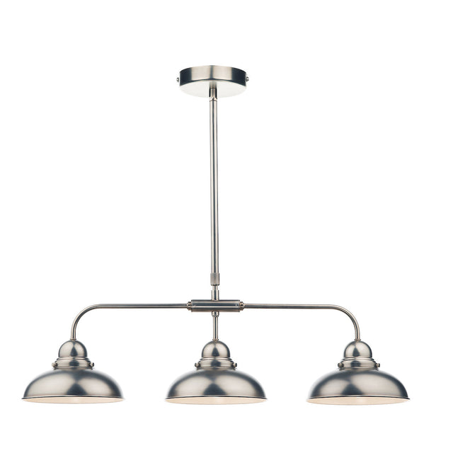 Dar Dynamo 3 Light Bar Pendant Antique Chrome –  from Amos Lighting + Home