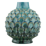 Dar Edlyn Table Lamp Blue Reactive Glaze Base Only –  from Amos Lighting + Home