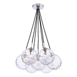 Dar Elpis 7 Light Cluster Pendant Clear Glass –  from Amos Lighting + Home