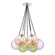 Dar Elpis 7 Light Cluster Pendant Mixed Glass –  from Amos Lighting + Home