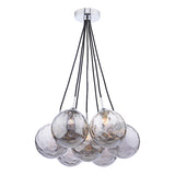 Dar Elpis 7 Light Cluster Pendant Smoked Glass –  from Amos Lighting + Home