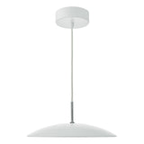 Dar Enoch LED Pendant White and Stainless Steel –  from Amos Lighting + Home