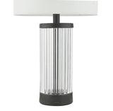 Dar Enrico Rechargeable Table Lamp Satin Black with Shade –  from Amos Lighting + Home