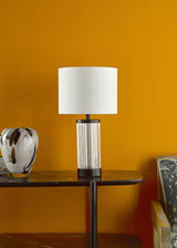 Dar Enrico Rechargeable Table Lamp Satin Black with Shade –  from Amos Lighting + Home