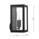 Dar Era Outdoor Wall Light Black –  from Amos Lighting + Home