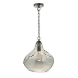 Dar Esarosa Pendant Black Chrome and Smoked Glass –  from Amos Lighting + Home