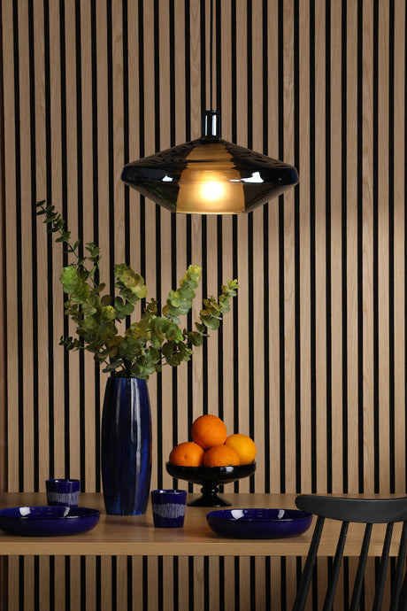 Dar Esmeralda Single Pendant Blue Glass and Opal Glass –  from Amos Lighting + Home