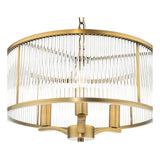 Dar Evelyn 3 Light Pendant Antique Bronze and Glass –  from Amos Lighting + Home