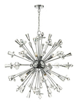 Dar Exodus 8 Light Chandelier Polished Chrome Crystal –  from Amos Lighting + Home