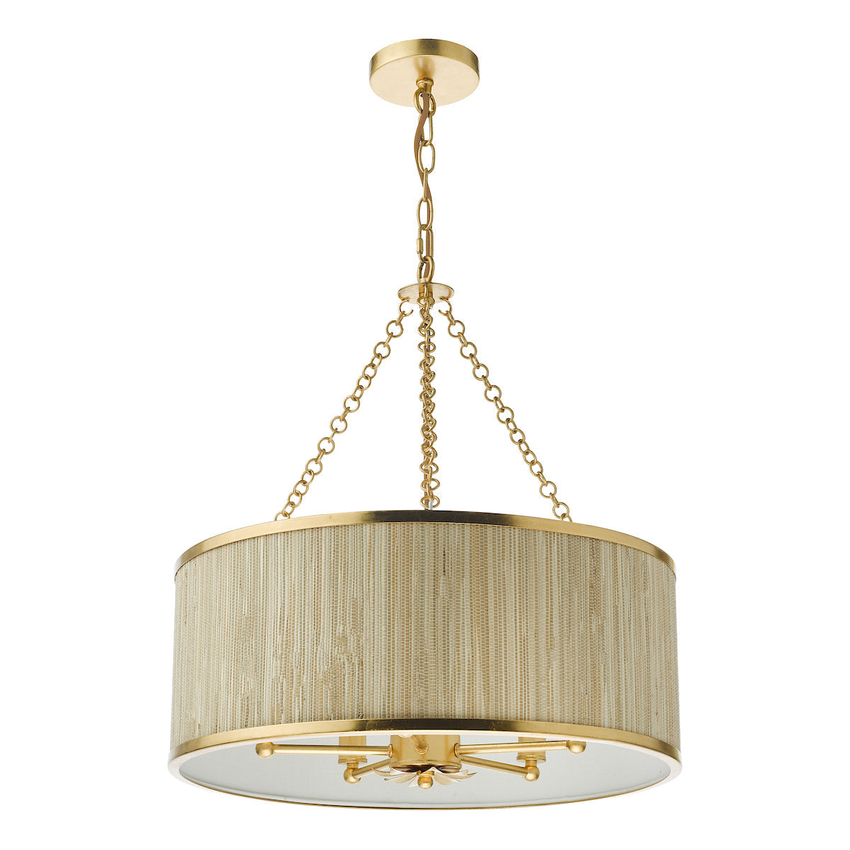 Dar Fenella 5 Light Pendant Gold Leaf –  from Amos Lighting + Home