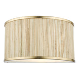 Dar Fenella Wall Light Gold Leaf and Seagrass –  from Amos Lighting + Home