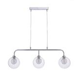 Dar Feya 3 Light Bar Pendant Polished Chrome & Clear/Opal Glass –  from Amos Lighting + Home