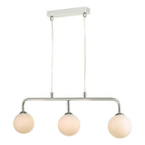 Dar Feya 3 Light Bar Pendant Polished Chrome Opal Glass –  from Amos Lighting + Home