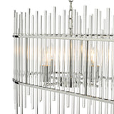 Dar Finola 8 Light Bar Pendant Chrome & Clear –  from Amos Lighting + Home