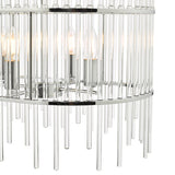 Dar Finola 8 Light Bar Pendant Chrome & Clear –  from Amos Lighting + Home