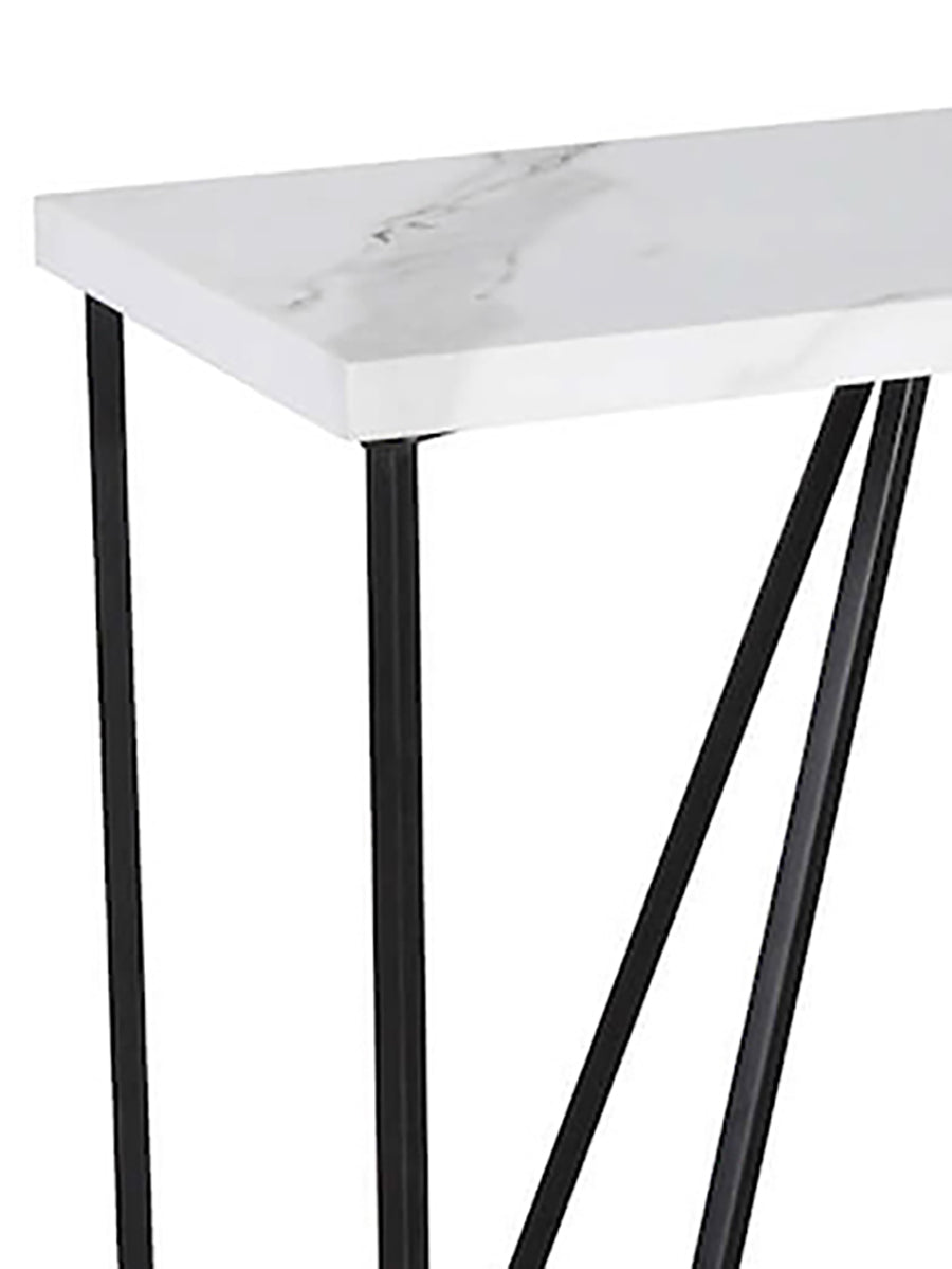 Dar Fotini White Marble Effect Console Table –  from Amos Lighting + Home