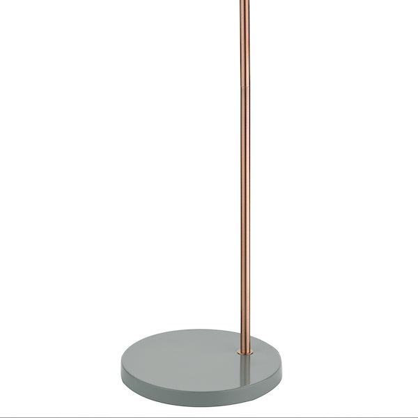 Dar Frederick Floor Lamp Grey and Copper –  from Amos Lighting + Home