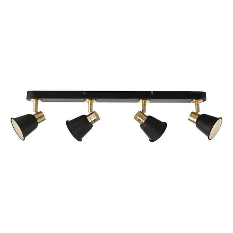 Dar Fry 4 Bar Spotlight Black and Rose Gold –  from Amos Lighting + Home