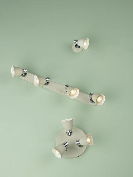 Dar Fry Spotlight Cream and Polished Chrome –  from Amos Lighting + Home