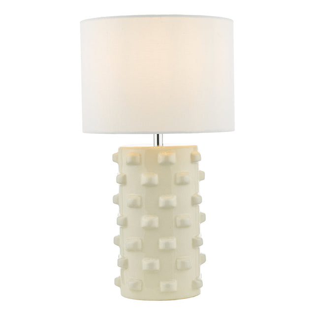 Dar Georgina Table Lamp White With Shade –  from Amos Lighting + Home