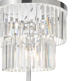 Dar Gold Collection Angel Floor Lamp Polished Chrome Crystal –  from Amos Lighting + Home