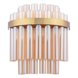 Dar Gold Imani Wall Light Natural Brass & Champagne Glass –  from Amos Lighting + Home