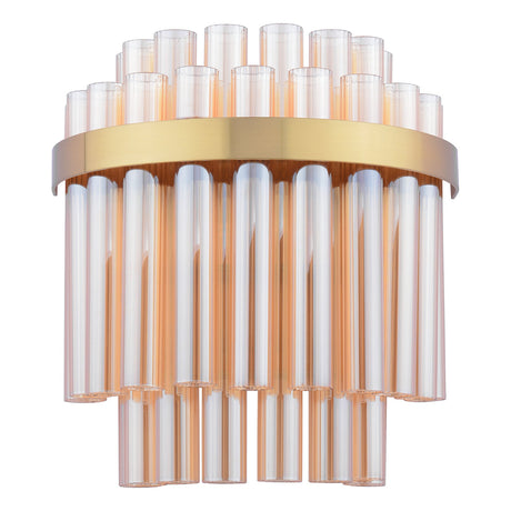 Dar Gold Imani Wall Light Natural Brass & Champagne Glass –  from Amos Lighting + Home