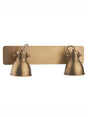 Dar Idaho Double Spotlight Antique Brass –  from Amos Lighting + Home