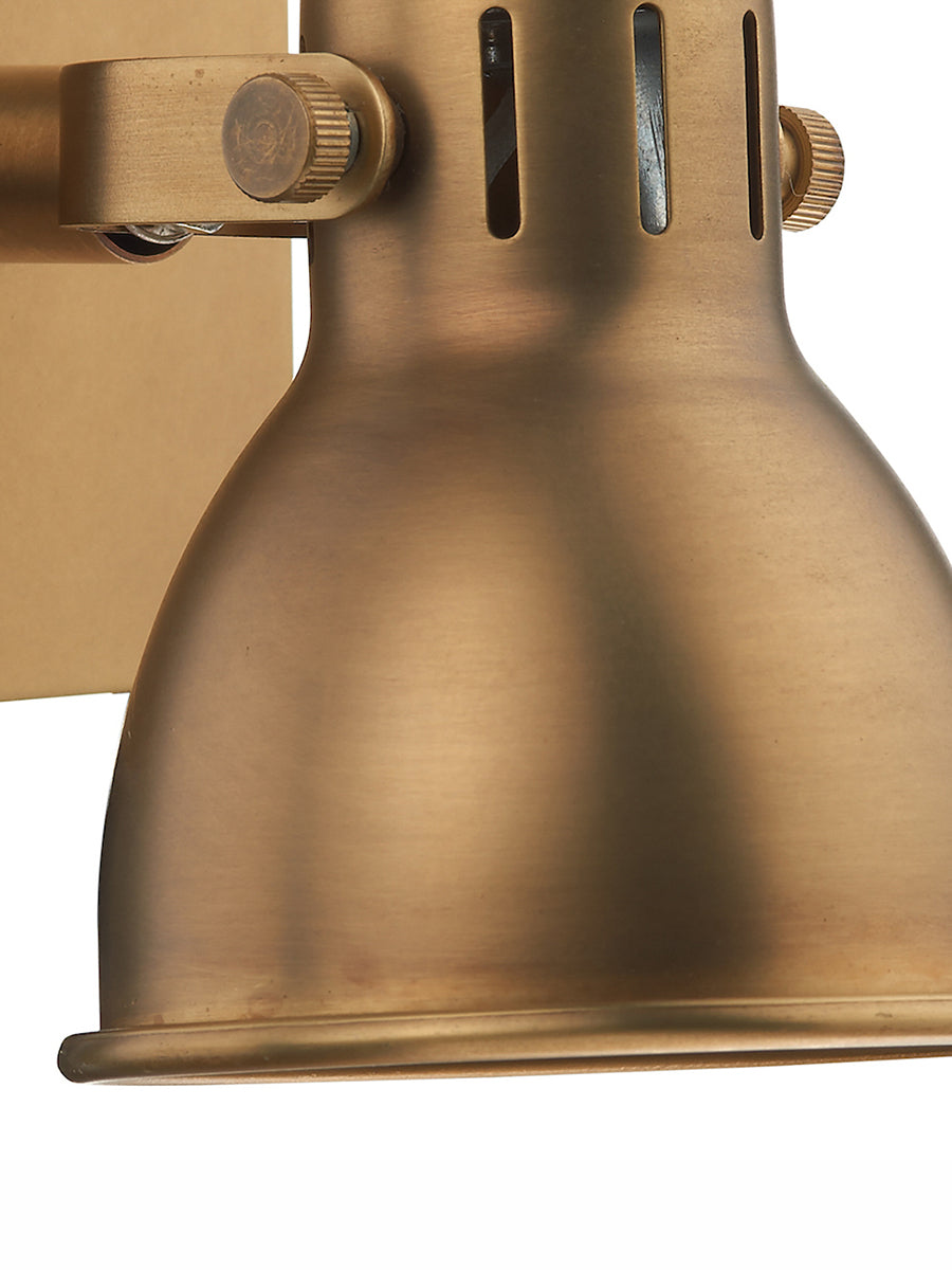 Dar Idaho Single Spotlight Antique Brass –  from Amos Lighting + Home