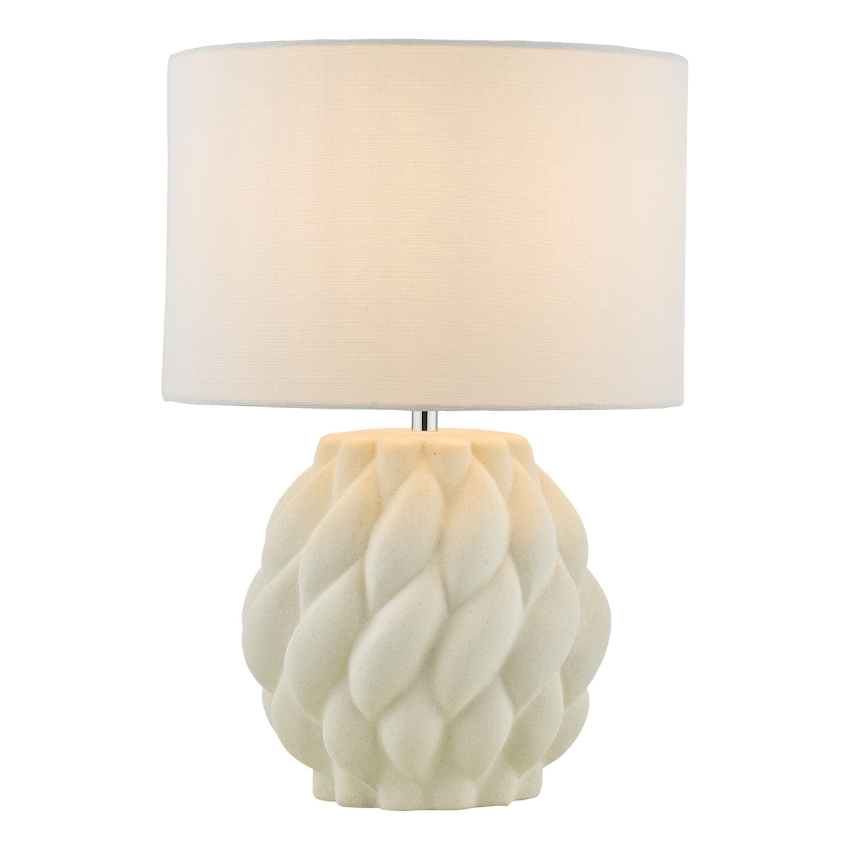 Dar Idonia Table Lamp White With Shade –  from Amos Lighting + Home