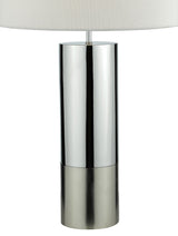 Dar Ingleby Table Lamp Polished Chrome with Shade –  from Amos Lighting + Home