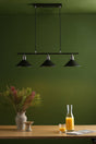 Dar Jalen 3 Bar Pendant Graphite & Antique Brass –  from Amos Lighting + Home