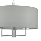 Dar Jamelia 3lt Pendant Chandelier Polished Chrome & Grey –  from Amos Lighting + Home