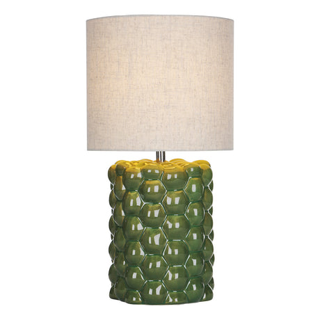 Dar Jayden Table Lamp Green Reactive Glaze With Shade –  from Amos Lighting + Home
