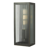 Dar Keegan Wall Light, Ribbed Bronze Small IP44 –  from Amos Lighting + Home