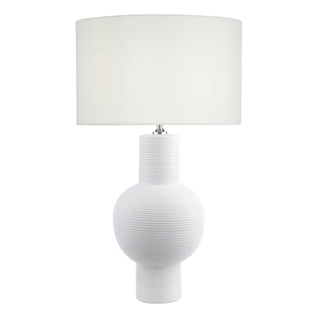 Dar Kiara Table Lamp White Ceramic Base Only –  from Amos Lighting + Home