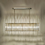 Dar Kiran 7 Light Bar Pendant Natural Brass and Glass –  from Amos Lighting + Home