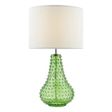 Dar Kristina Table Lamp Green Glass With Shade –  from Amos Lighting + Home