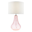 Dar Kristina Table Lamp Pink Glass With Shade –  from Amos Lighting + Home