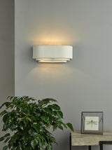 Dar Lando Ceramic Wall Washer White –  from Amos Lighting + Home