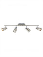 Dar Loft 4 Bar Spotlight Satin Chrome/ Polished Chrome –  from Amos Lighting + Home