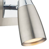 Dar Loft Single Wall Spotlight Satin & Polished Chrome –  from Amos Lighting + Home