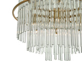 Dar Lukas 13 Light Pendant Chandelier Brushed Antique Gold –  from Amos Lighting + Home